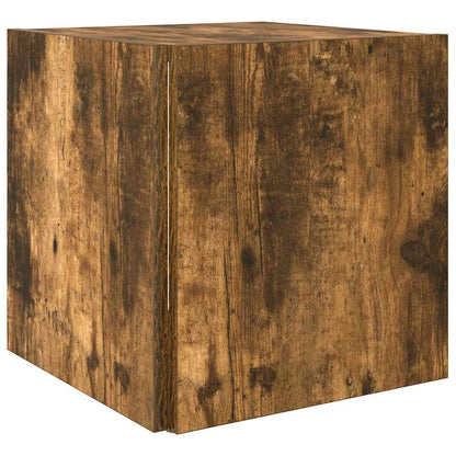 vidaXL Beistelltisch Räuchereiche 33x33x34,5 cm Holzwerkstoff