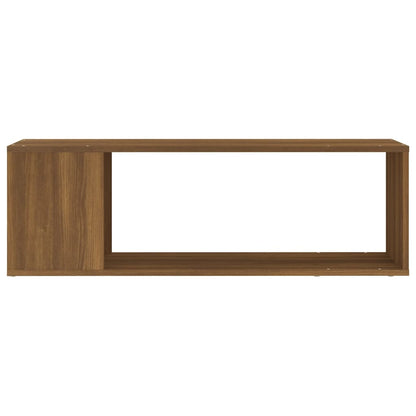 vidaXL Meuble TV marron aspect chêne 100x24x32 cm aggloméré