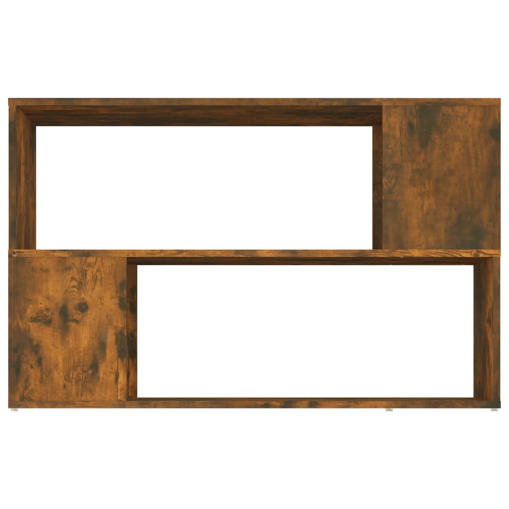 vidaXL Bibliothèque chêne fumé 100x24x63 cm Bois d'ingénierie