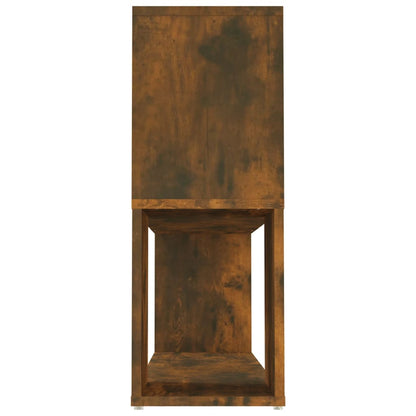vidaXL Bibliothèque chêne fumé 100x24x63 cm Bois d'ingénierie