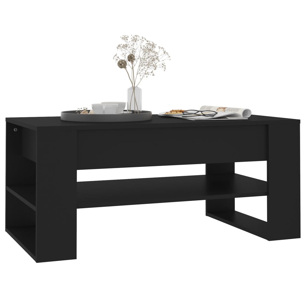 vidaXL Couchtisch Schwarz 102x55x45 cm Holzwerkstoff