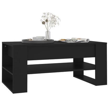 vidaXL Couchtisch Schwarz 102x55x45 cm Holzwerkstoff