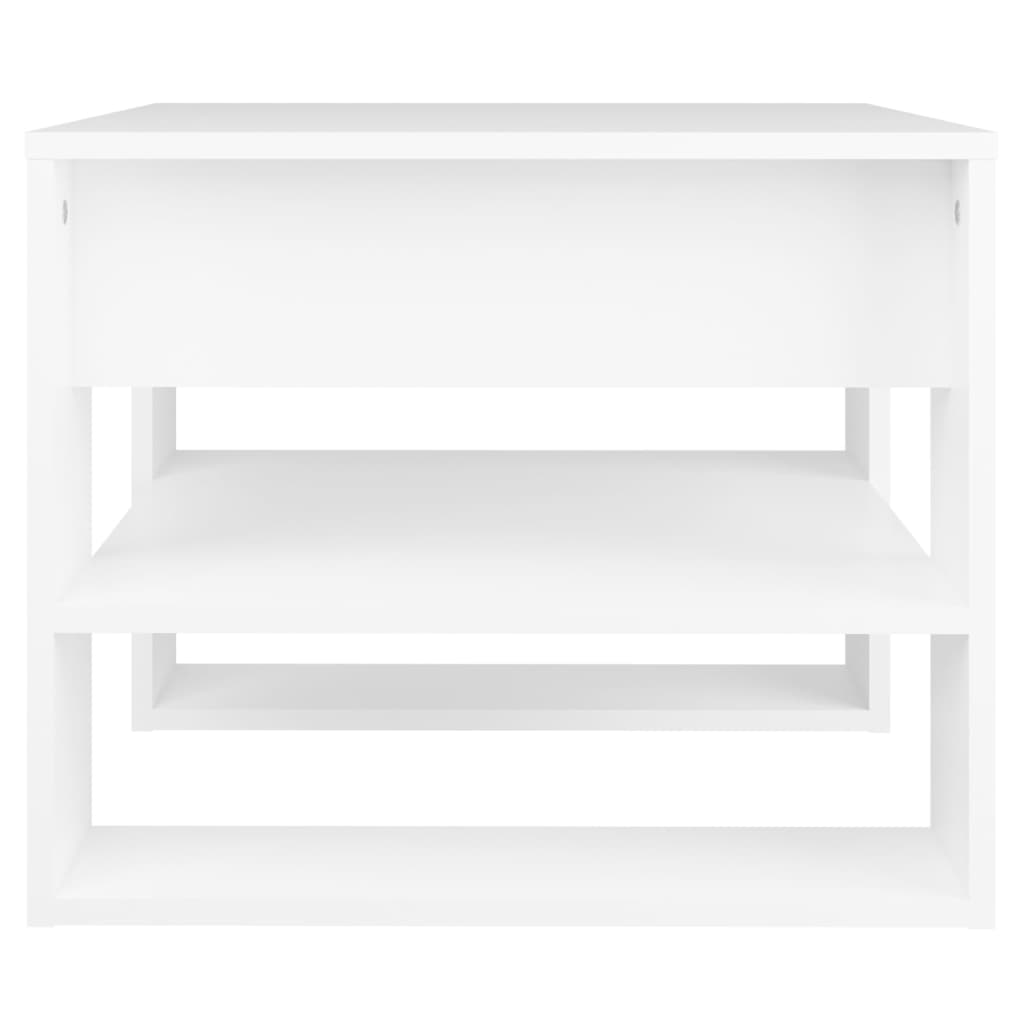 vidaXL Couchtisch Weiß 55,5x55x45 cm Holzwerkstoff