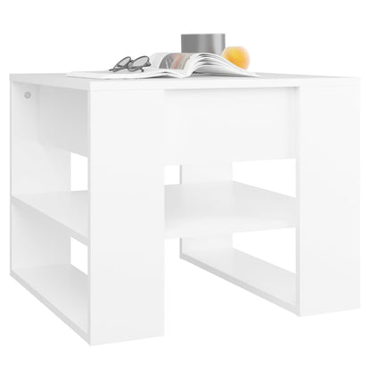vidaXL Couchtisch Weiß 55,5x55x45 cm Holzwerkstoff