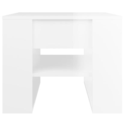 vidaXL Couchtisch Hochglanz-Weiß 55,5x55x45 cm Holzwerkstoff