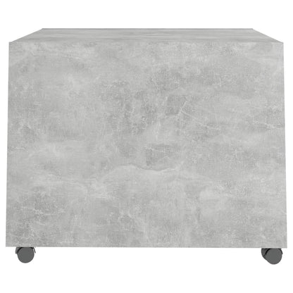 vidaXL Table basse gris béton 55x55x40 cm aggloméré