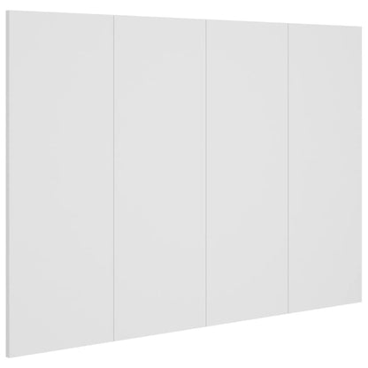 vidaXL Tête de lit Blanc 120x1,5x80 cm Bois d'ingénierie
