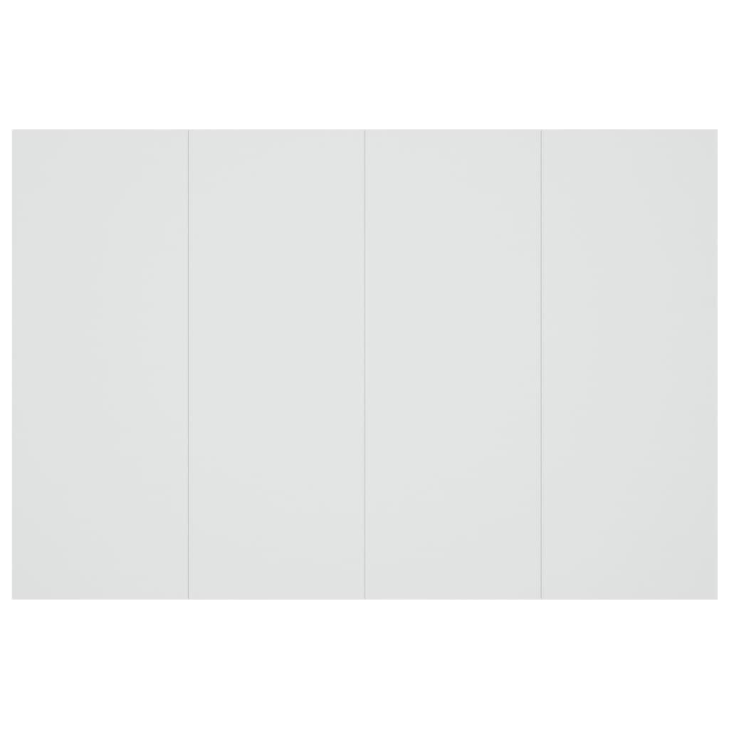vidaXL Tête de lit Blanc 120x1,5x80 cm Bois d'ingénierie