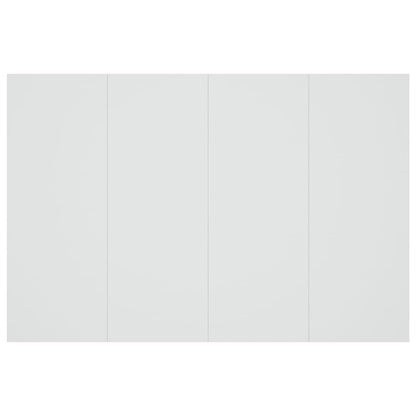 vidaXL Tête de lit Blanc 120x1,5x80 cm Bois d'ingénierie