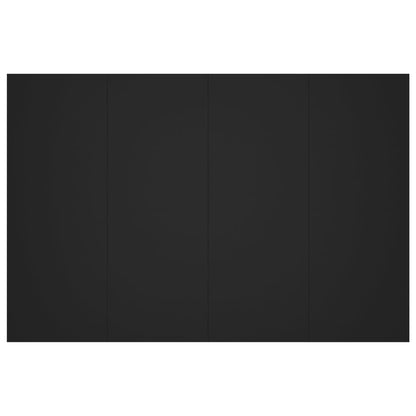 vidaXL Tête de lit Noir 120x1,5x80 cm Bois d'ingénierie