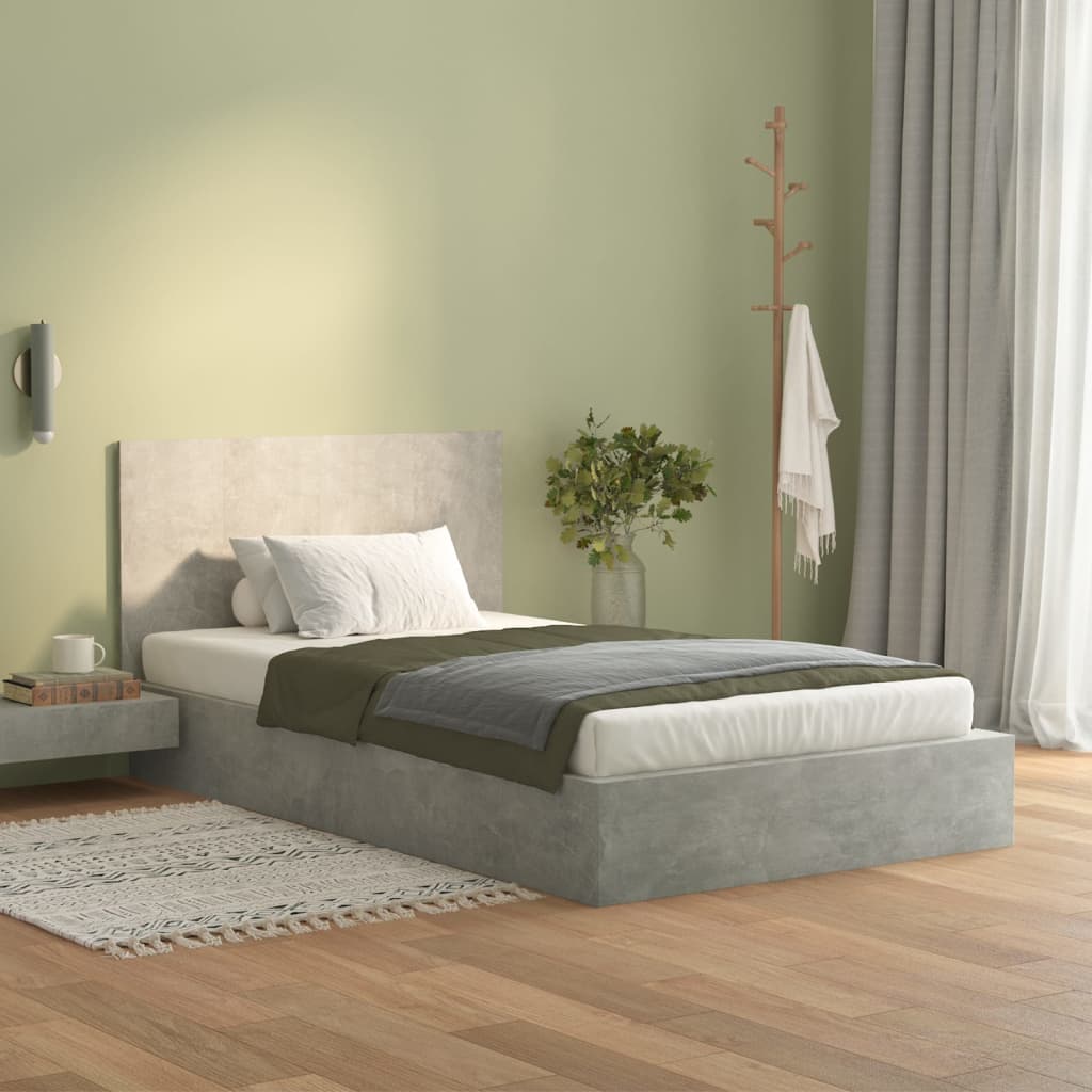 vidaXL Tête de lit gris béton 120x1,5x80 cm bois d'ingénierie