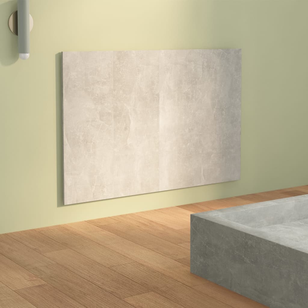vidaXL Tête de lit gris béton 120x1,5x80 cm bois d'ingénierie