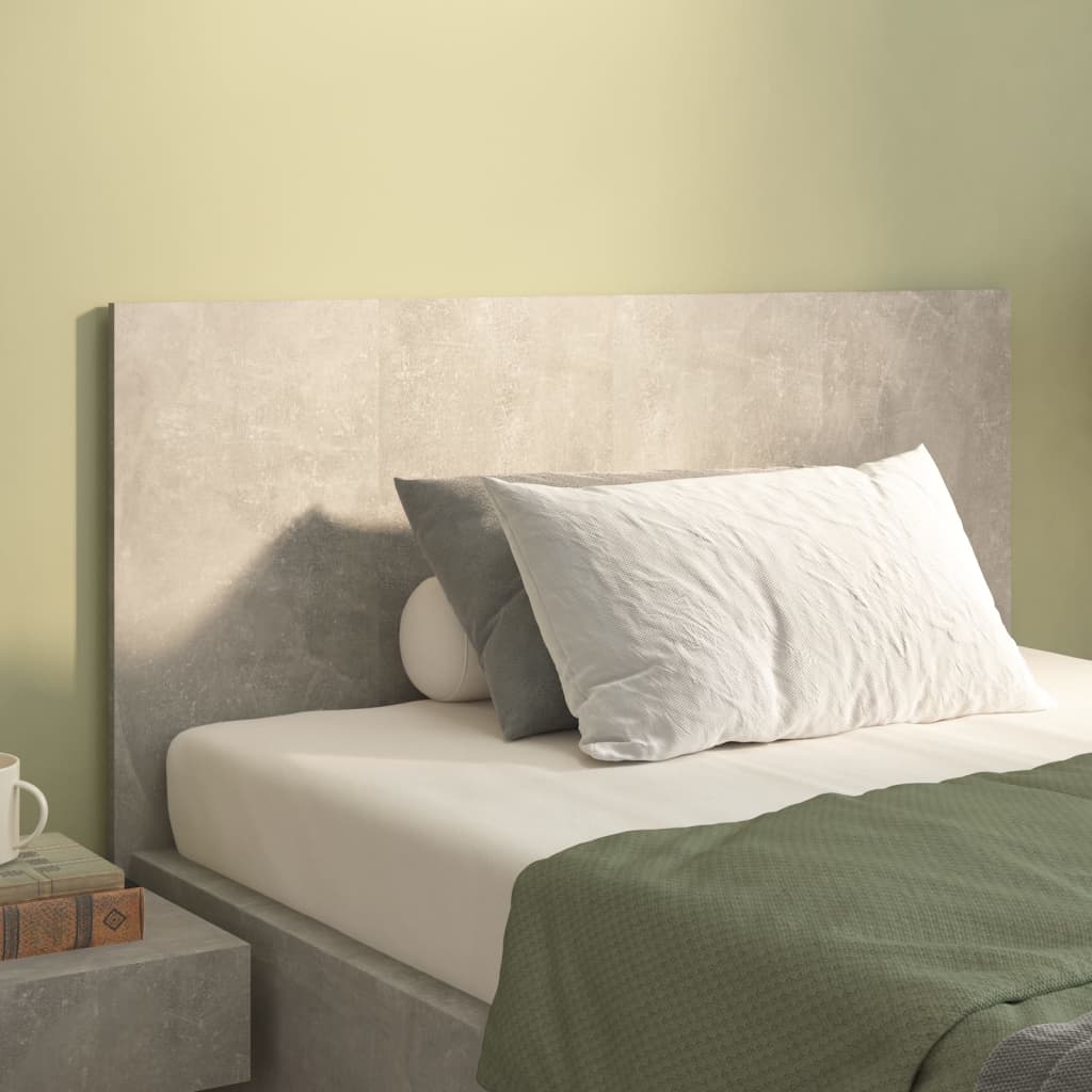 vidaXL Tête de lit gris béton 120x1,5x80 cm bois d'ingénierie