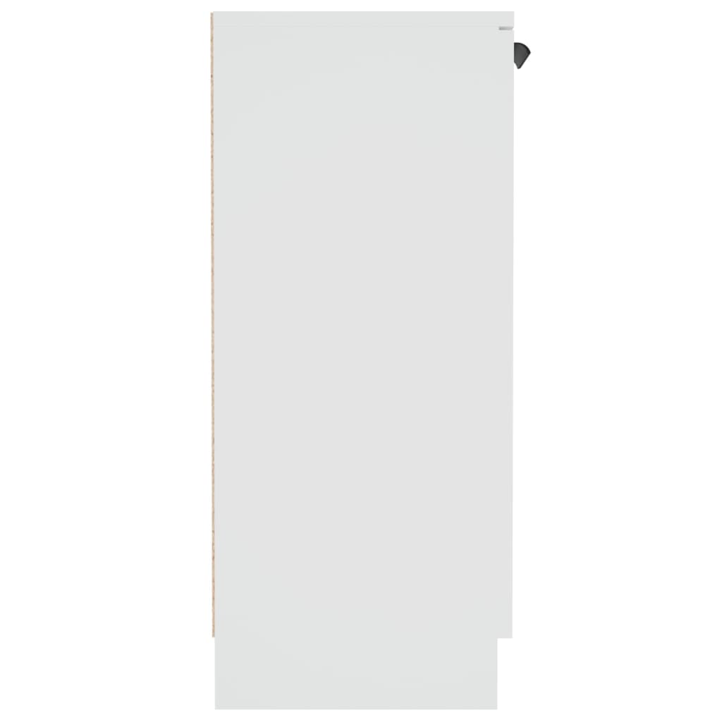 vidaXL Buffet blanc 60x30x70 cm en bois d'ingénierie