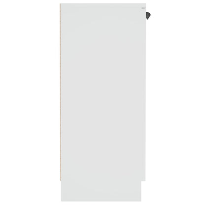 vidaXL Buffet blanc 60x30x70 cm en bois d'ingénierie