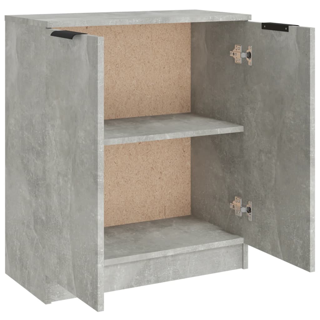 vidaXL Buffet bas Gris béton 60x30x70 cm Bois d'ingénierie