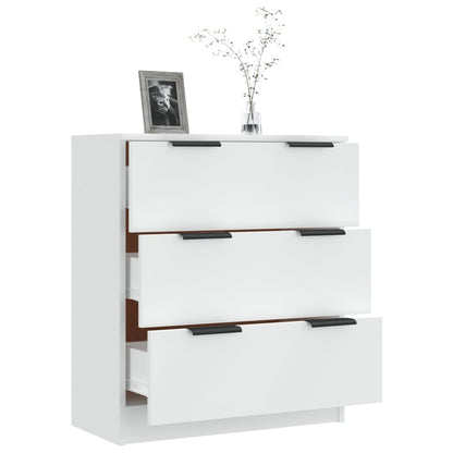 vidaXL Buffet blanc 60x30x70 cm en bois d'ingénierie