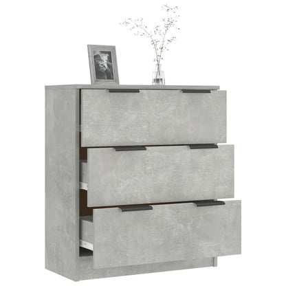 vidaXL Buffet bas Gris béton 60x30x70 cm Bois d'ingénierie