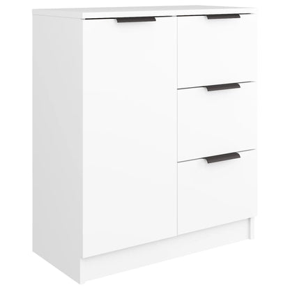 vidaXL Buffet blanc 60x30x70 cm en bois d'ingénierie