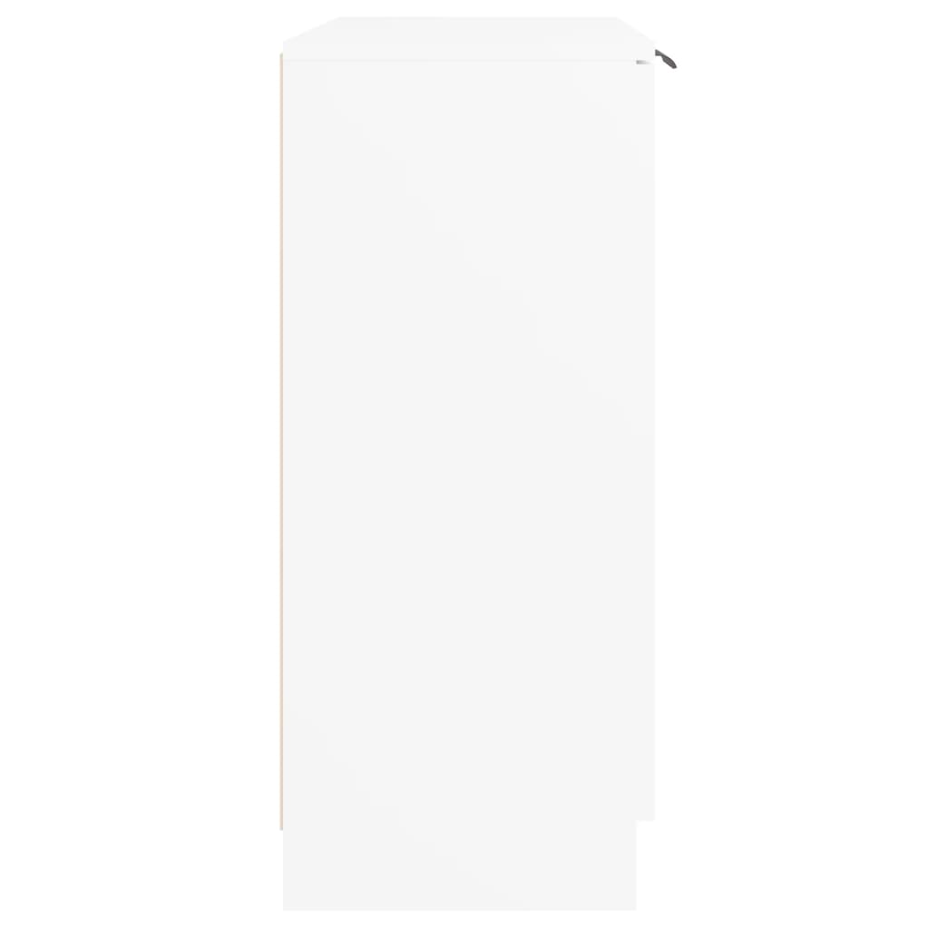 vidaXL Buffet blanc 60x30x70 cm en bois d'ingénierie