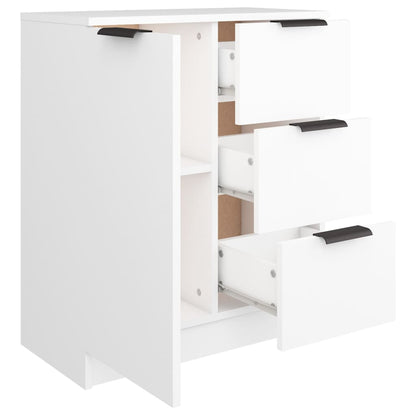 vidaXL Buffet blanc 60x30x70 cm en bois d'ingénierie