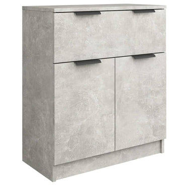 vidaXL Buffet bas Gris béton 60x30x70 cm Bois d'ingénierie