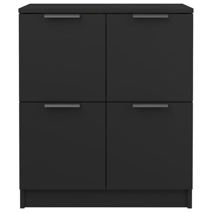vidaXL Sideboard Schwarz 60x30x70 cm Holzwerkstoff