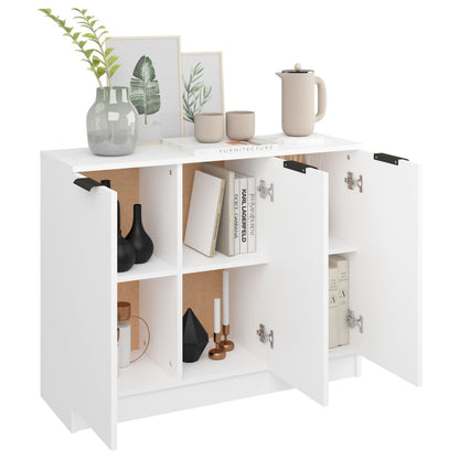 vidaXL Buffet blanc 90,5x30x70 cm Aggloméré