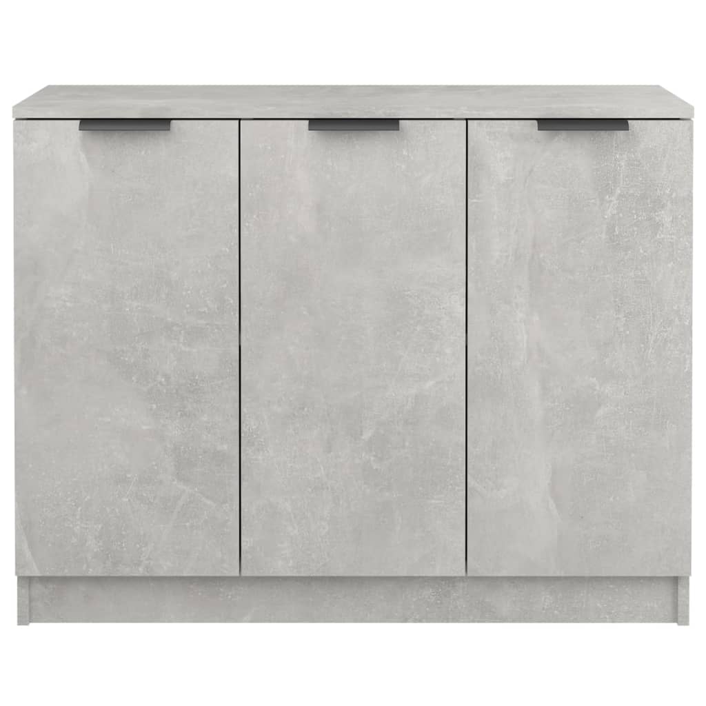vidaXL Buffet gris béton 90,5x30x70 cm Bois d'ingénierie