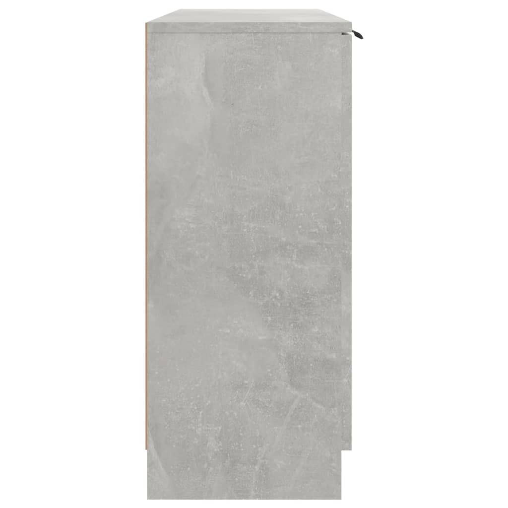 vidaXL Buffet gris béton 90,5x30x70 cm Bois d'ingénierie