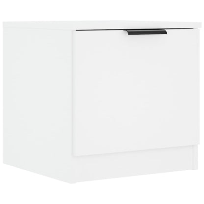 vidaXL Tables de chevet 2 pcs Blanc 40x39x40 cm