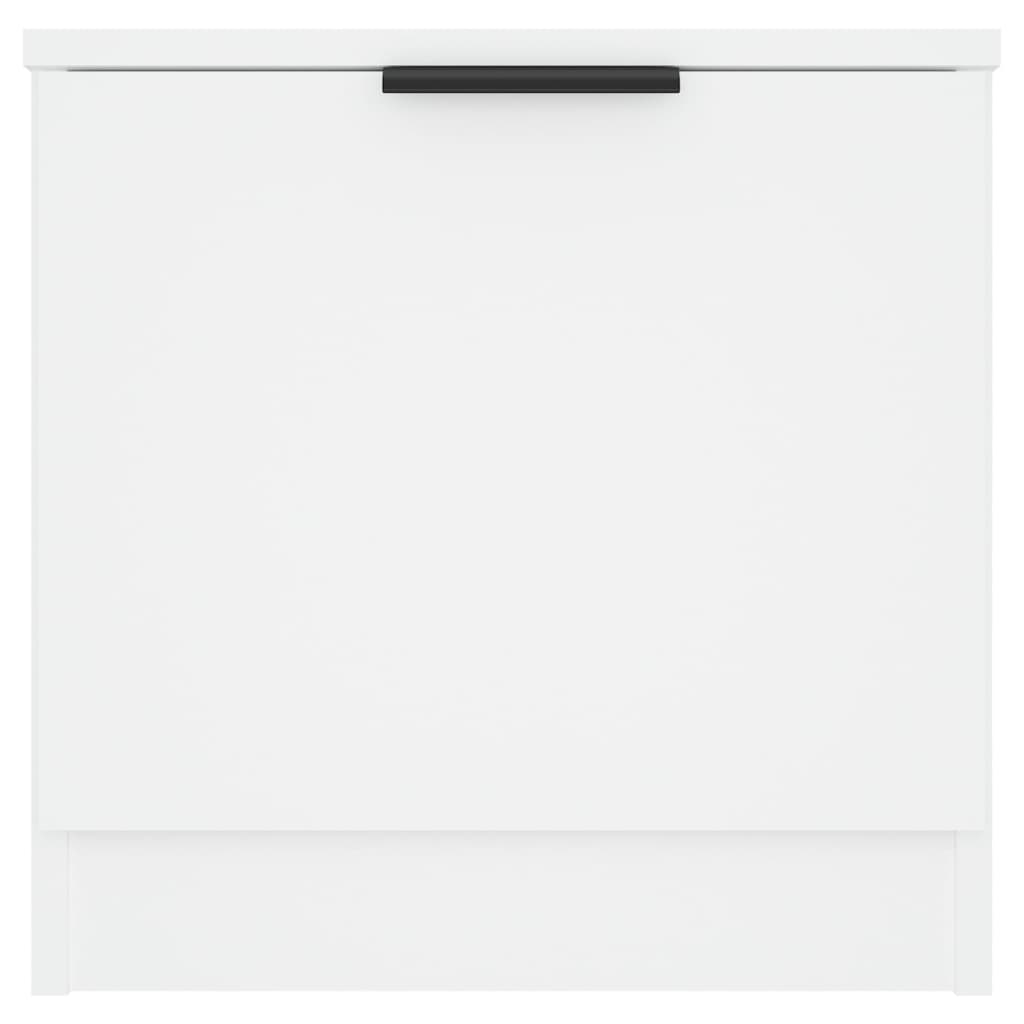 vidaXL Tables de chevet 2 pcs Blanc 40x39x40 cm