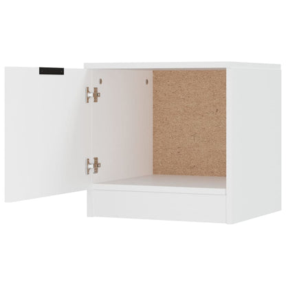 vidaXL Tables de chevet 2 pcs Blanc 40x39x40 cm