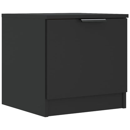 vidaXL Tables de chevet 2 pcs Noir 40x39x40 cm