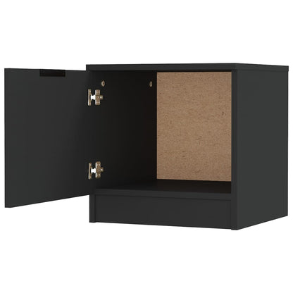 vidaXL Tables de chevet 2 pcs Noir 40x39x40 cm