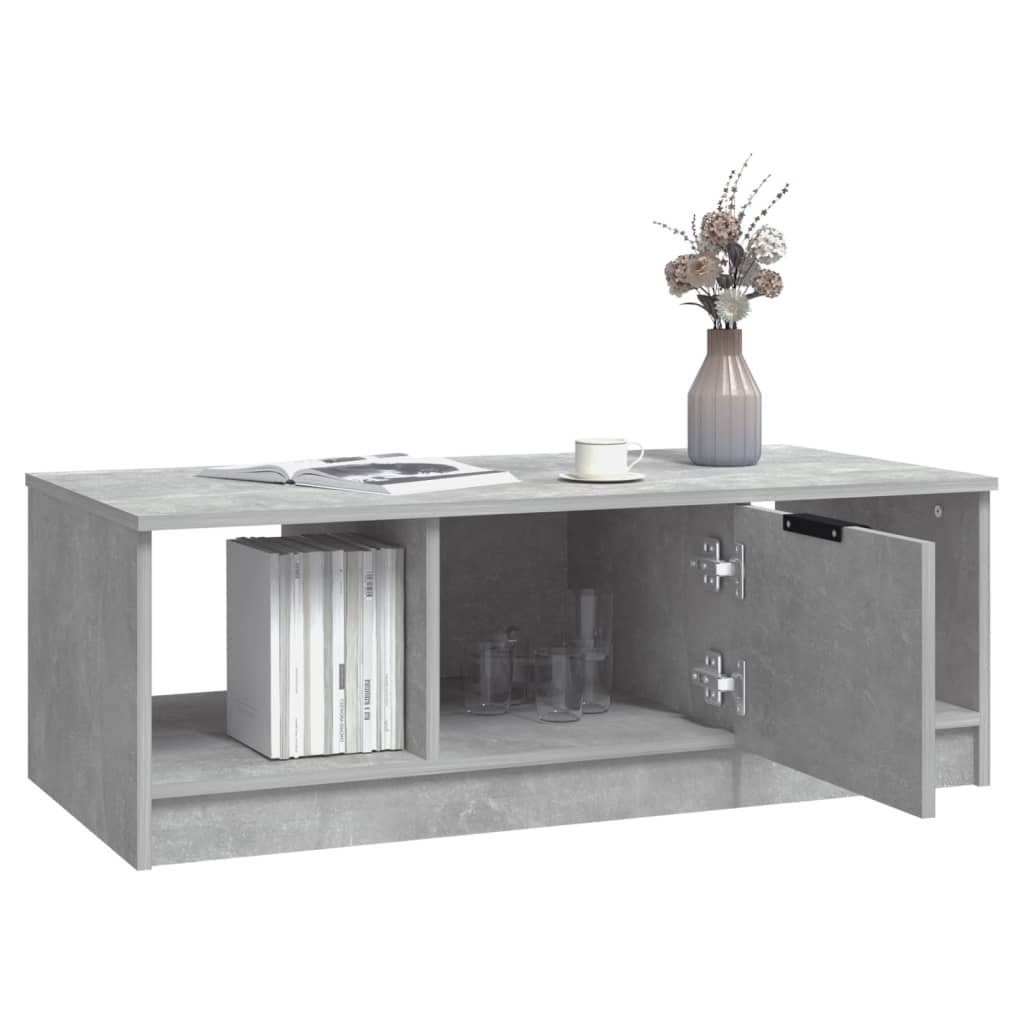 vidaXL Couchtisch Betongrau 102x50x36 cm Holzwerkstoff