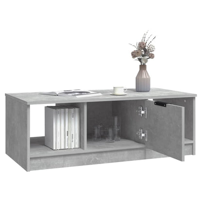 vidaXL Couchtisch Betongrau 102x50x36 cm Holzwerkstoff