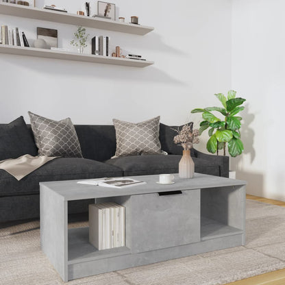 vidaXL Couchtisch Betongrau 102x50x36 cm Holzwerkstoff