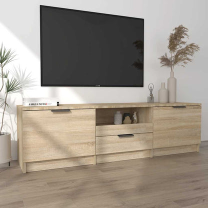 Meuble TV vidaXL chêne Sonoma 140 x 35 x 40 cm en bois d'ingénierie