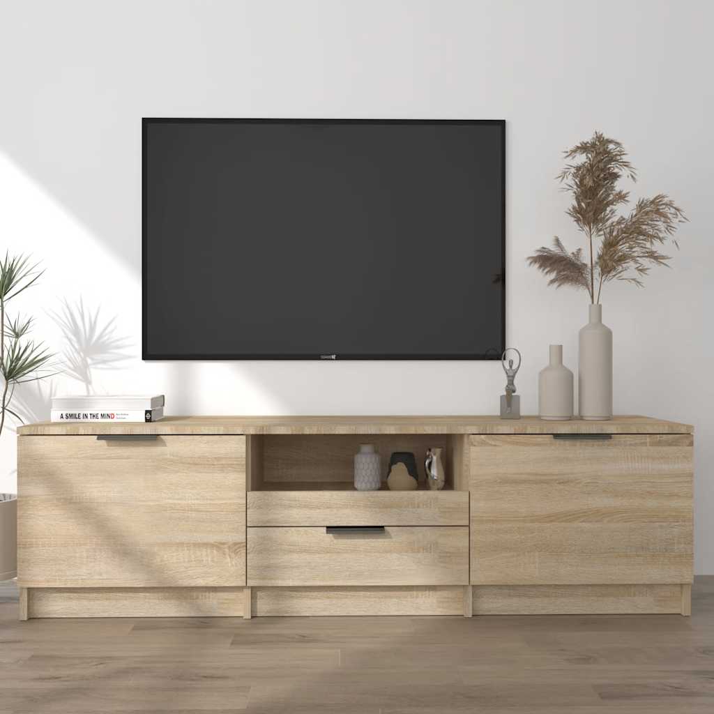 Meuble TV vidaXL chêne Sonoma 140 x 35 x 40 cm en bois d'ingénierie