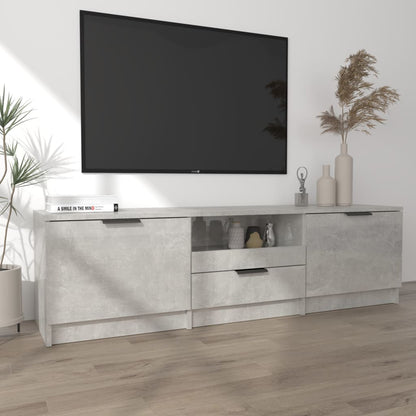 vidaXL TV-Schrank Betongrau 140x35x40 cm Holzwerkstoff