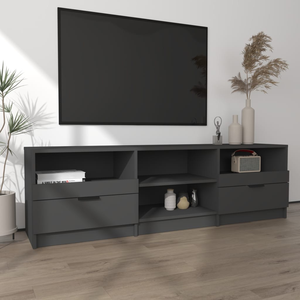 vidaXL TV-Schrank Schwarz 150x33,5x45 cm Holzwerkstoff