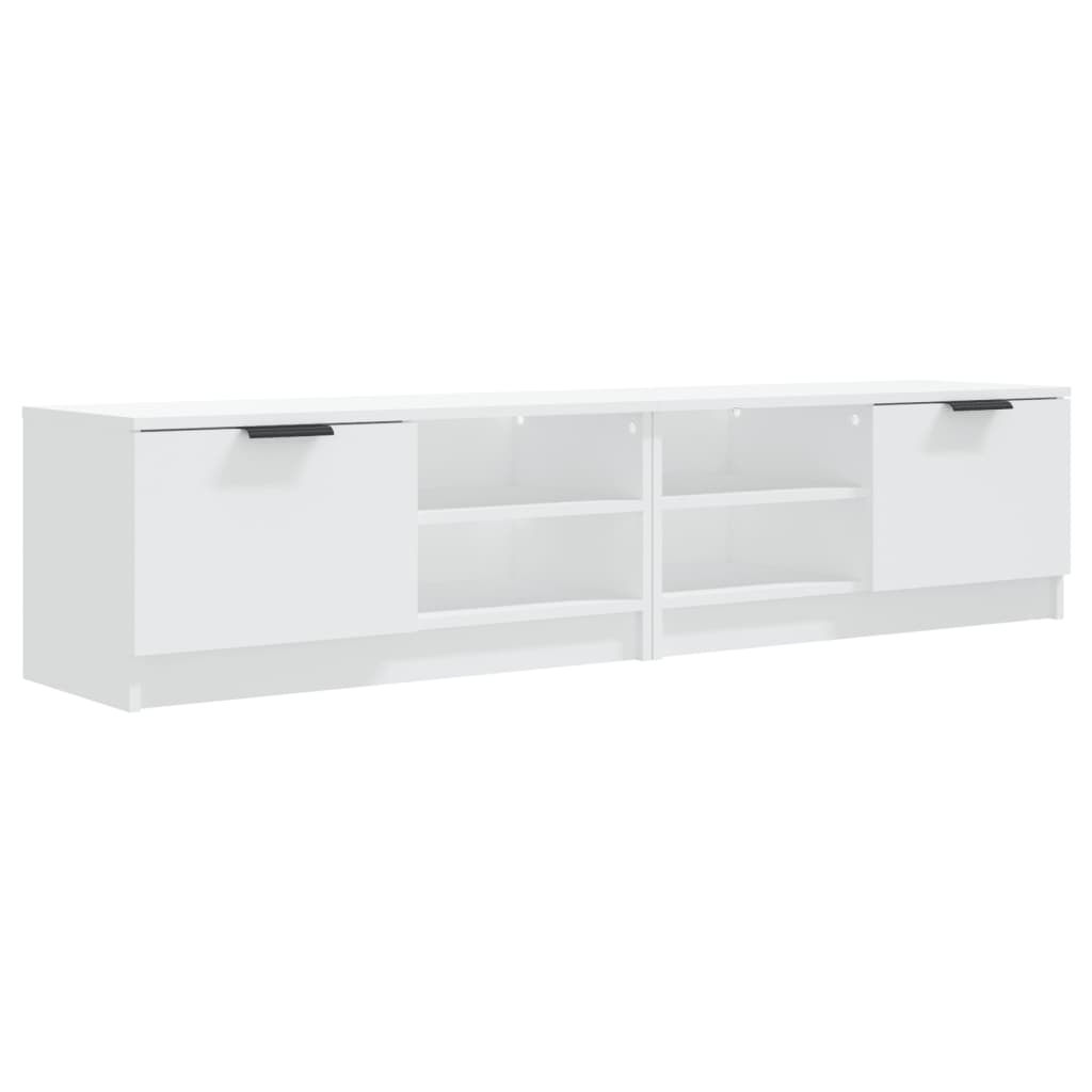 vidaXL Meubles TV 2 pcs Blanc 80x35x36,5 cm Bois d'ingénierie