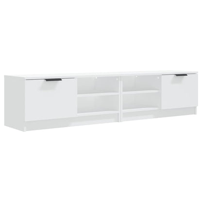 vidaXL Meubles TV 2 pcs Blanc 80x35x36,5 cm Bois d'ingénierie