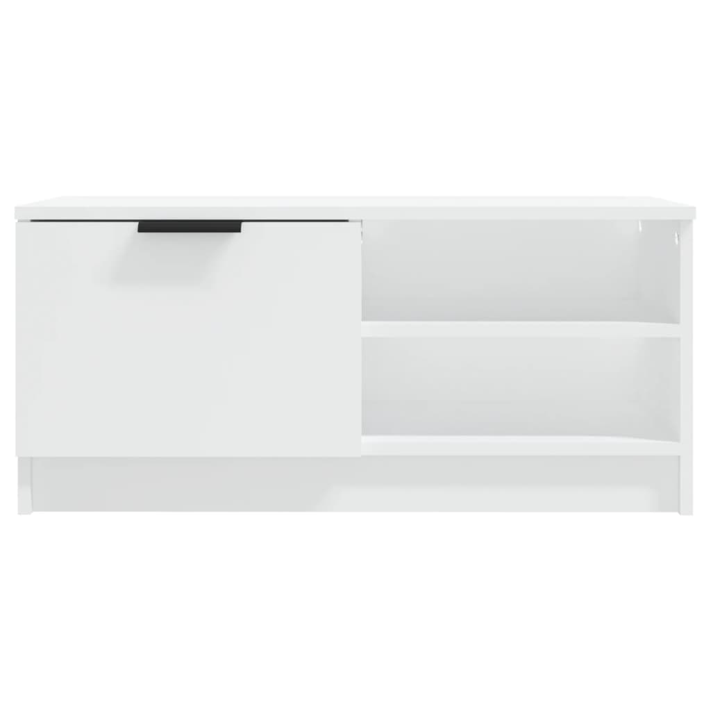 vidaXL Meubles TV 2 pcs Blanc 80x35x36,5 cm Bois d'ingénierie