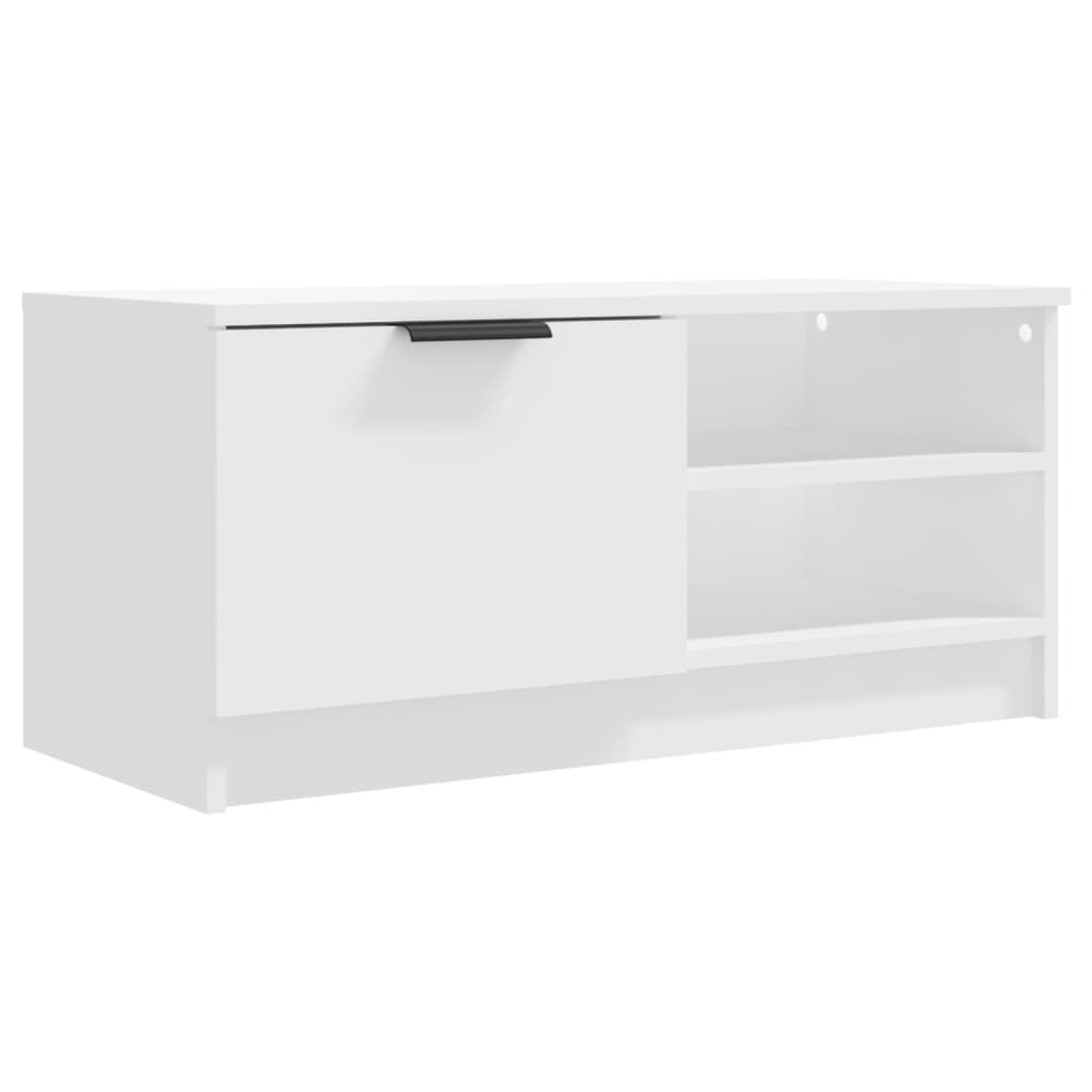 vidaXL Meubles TV 2 pcs Blanc 80x35x36,5 cm Bois d'ingénierie