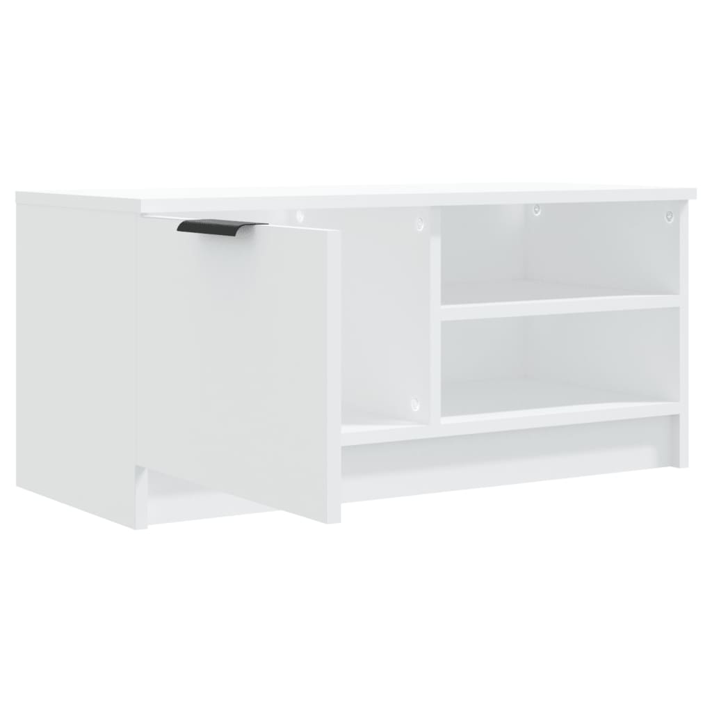 vidaXL Meubles TV 2 pcs Blanc 80x35x36,5 cm Bois d'ingénierie
