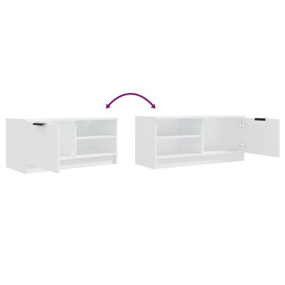 vidaXL Meubles TV 2 pcs Blanc 80x35x36,5 cm Bois d'ingénierie