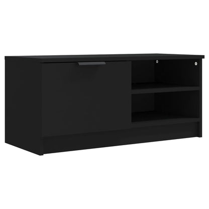 vidaXL Meubles TV 2 pcs Noir 80x35x36,5 cm Bois d'ingénierie