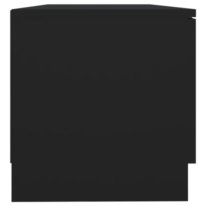 vidaXL Meubles TV 2 pcs Noir 80x35x36,5 cm Bois d'ingénierie